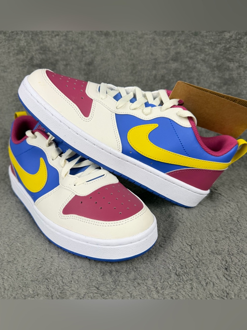 Nike Court Borough Low Recraft GS “Sweet Beet Comet Blue Citron” Sneakers